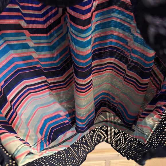 Title Nine Hoodie Long Sleeve Blue Wavy Strip Airess Amphib Tunic Cover up XS - Picture 5 of 9